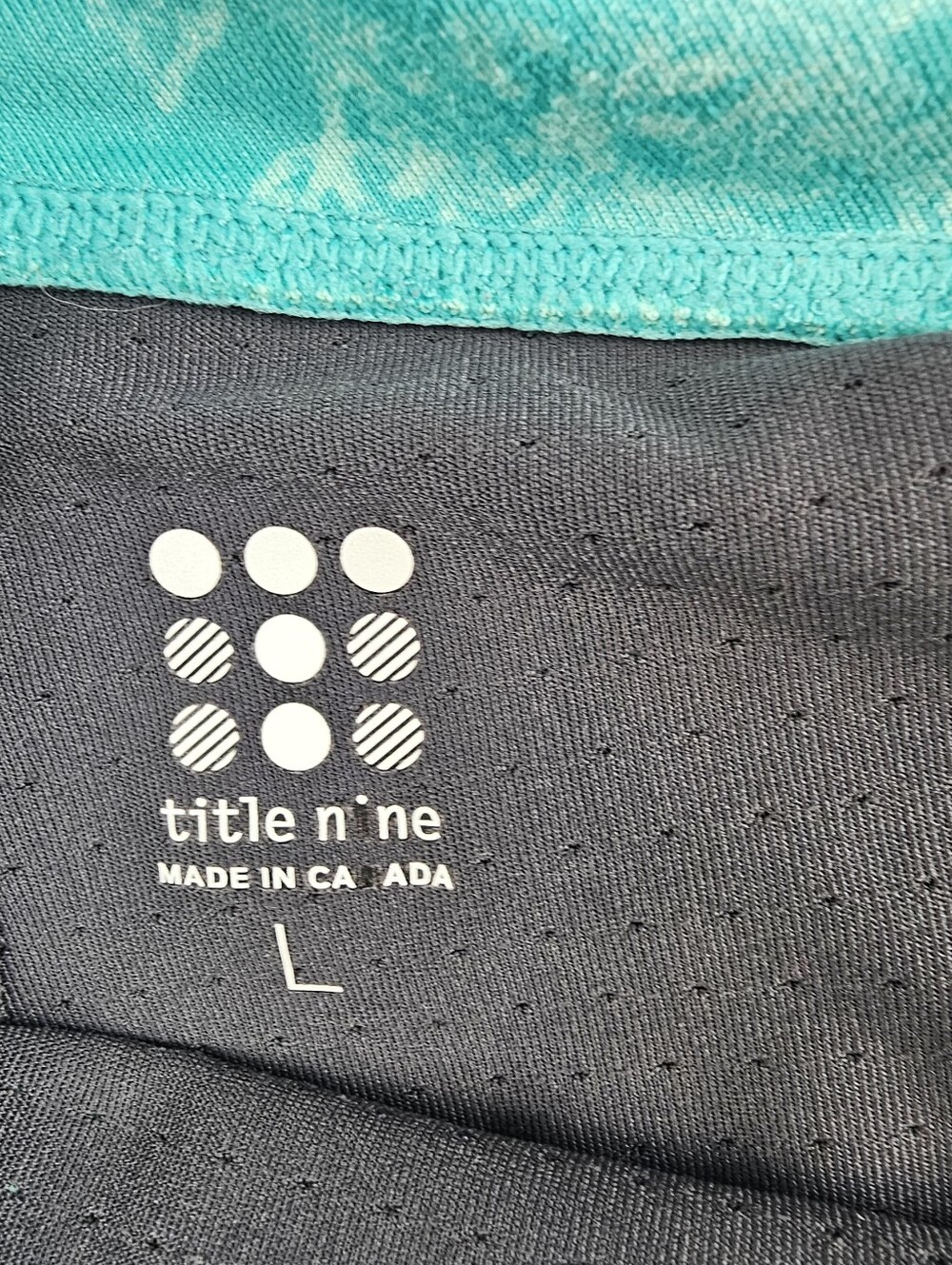 Title Nine Floral Scroll Dream Skort Teal Green Paisley Large Tennis Golf Pickle - Picture 3 of 9